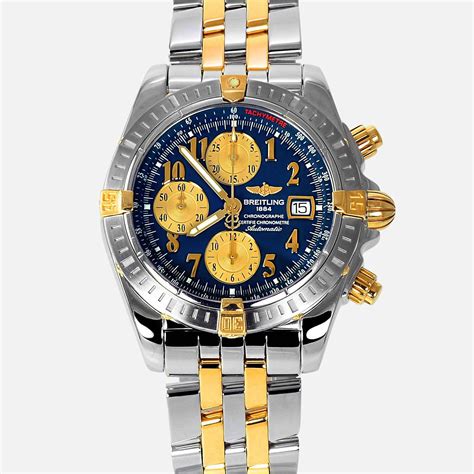 breitling uhr stainless steel black zifferblatt|Breitling Chronomat Evolution B13356 .